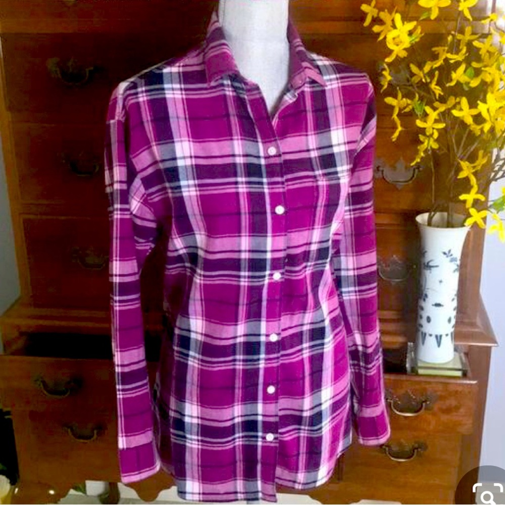 Plaid Button Down - image 1